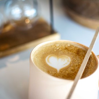 Hungry Cafe - a cup of coffee with a spoon in it - Cafes Near Me - San Francisco, California