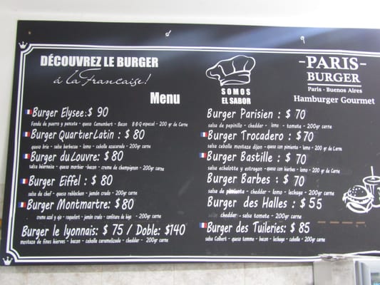 Menu photo 3 Paris Burger Buenos Aires, C
