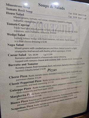 Menu photo 2 Giuseppe's Tucson, AZ