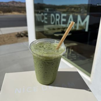 Nice Dream - Iced Passion Fruit Matcha - Ice Cream & Frozen Yogurt Near Me - Yucca Valley, California Nice Dream - Iced Passion Fruit Matcha - Ice Cream & Frozen Yogurt Near Me - Yucca Valley, California