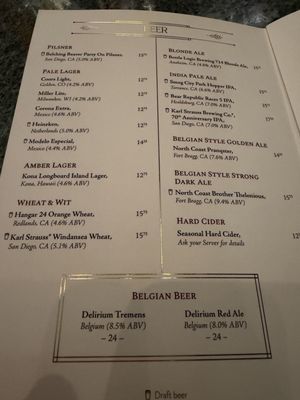 Menu photo 8 Hearthstone Lounge Anaheim, CA