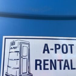 A-Pot Rentals - Don't trust this company! Their customer service it not that good and they give you the run around between the office and the driver.