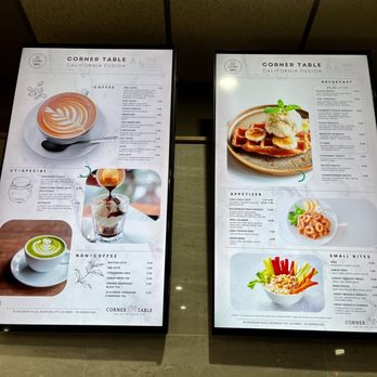 Corner Table - Menu - Breakfast & Brunch Near Me - Redwood City, California