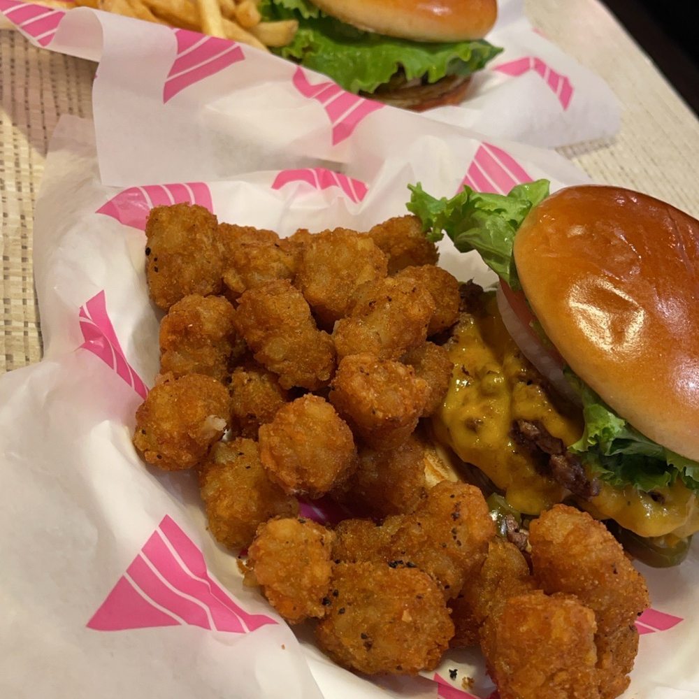 Johnny Rockets - The Spicy Houston Burger w/ fries Rocket Burger w/ Tots - Diners Near Me - Reno, Nevada Johnny Rockets - The Spicy Houston Burger w/ fries Rocket Burger w/ Tots - Diners Near Me - Reno, Nevada