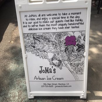 JoMa's Artisan Ice Cream - Downtown Murphy's. - Ice Cream & Frozen Yogurt Near Me - Murphys, California JoMa's Artisan Ice Cream - Downtown Murphy's. - Ice Cream & Frozen Yogurt Near Me - Murphys, California