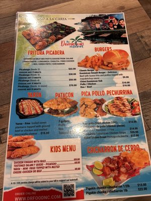Menu photo 2 The Dominican Restaurant Raleigh, NC Menu photo 2 The Dominican Restaurant Raleigh, NC