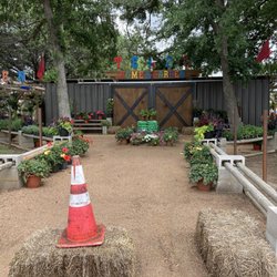 Texas Home & Garden Center - The only employee on duty was seemingly this lonely road cone.