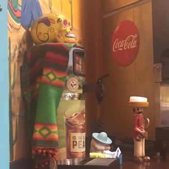 Rock the Guac - Skull on top of iced tea dispenser. - Mexican Near Me - Cocoa Beach, Florida Rock the Guac - Skull on top of iced tea dispenser. - Mexican Near Me - Cocoa Beach, Florida