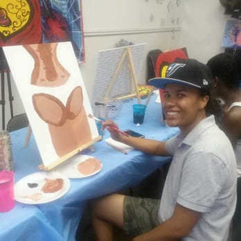 TW Painting With Friends - Charmaine loves her @$$..@$$...@$$..lol - Art Classes Near Me