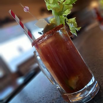 Roadhouse Restaurant - a bloody drink with a garnish of celery - American Near Me - Boron, California Roadhouse Restaurant - a bloody drink with a garnish of celery - American Near Me - Boron, California