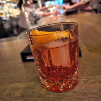 Carlotto - Boulevardier. $20. Taconic cabernet cask bourbon, Mulassano bitter, and Marolo Rosso. Good bitter/earthy notes - Italian Near Me - New York, New York