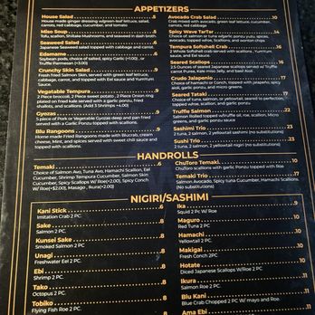 BluWave Sushi & Handroll Bar - Menu - Sushi Bars Near Me - Orlando, Florida BluWave Sushi & Handroll Bar - Menu - Sushi Bars Near Me - Orlando, Florida