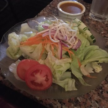 Thai Cafe - This is the garden salad with ginger dressing. It's only $3.00 and it is huge. Recommended for hearty appetites. - Thai Near Me - Miami Lakes, Florida Thai Cafe - This is the garden salad with ginger dressing. It's only $3.00 and it is huge. Recommended for hearty appetites. - Thai Near Me - Miami Lakes, Florida