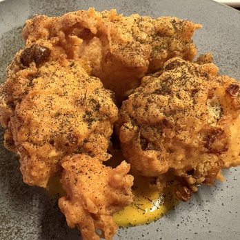 Clementine Cocktail Bar - shrimp and corn fritters - Cocktail Bars Near Me - Providence, Rhode Island