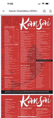Menu photo 1 Kansai Asian Bistro Belchertown, MA Menu photo 1 Kansai Asian Bistro Belchertown, MA