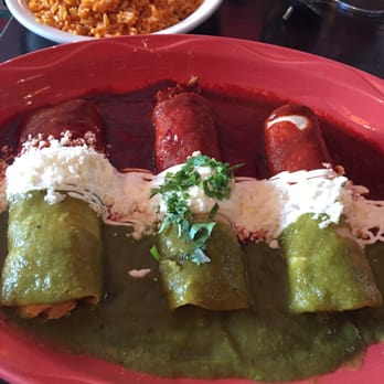 Estrellita Poblana III - Enchilada with red and green sauce .. Trust me! - Mexican Near Me - Bronx, New York