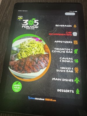 Menu photo 2 305 Peruvian Modern Cuisine Miami, FL
