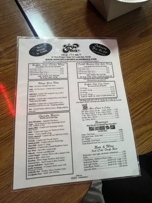 Menu photo 6 Wings Plus Fort Lauderdale, FL