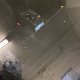 After - chip looks better and small crack is not noticeable