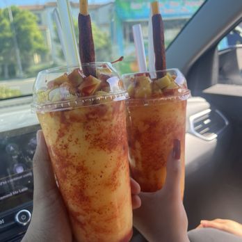 Lucy's Fruits - two drinks in a car - Food Trucks Near Me - Sunnyvale, California Lucy's Fruits - two drinks in a car - Food Trucks Near Me - Sunnyvale, California