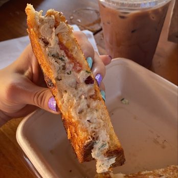 Zak The Baker - Tune Melt and Iced Mocha Latte with Oat Milk - Kosher Near Me - Miami, Florida Zak The Baker - Tune Melt and Iced Mocha Latte with Oat Milk - Kosher Near Me - Miami, Florida
