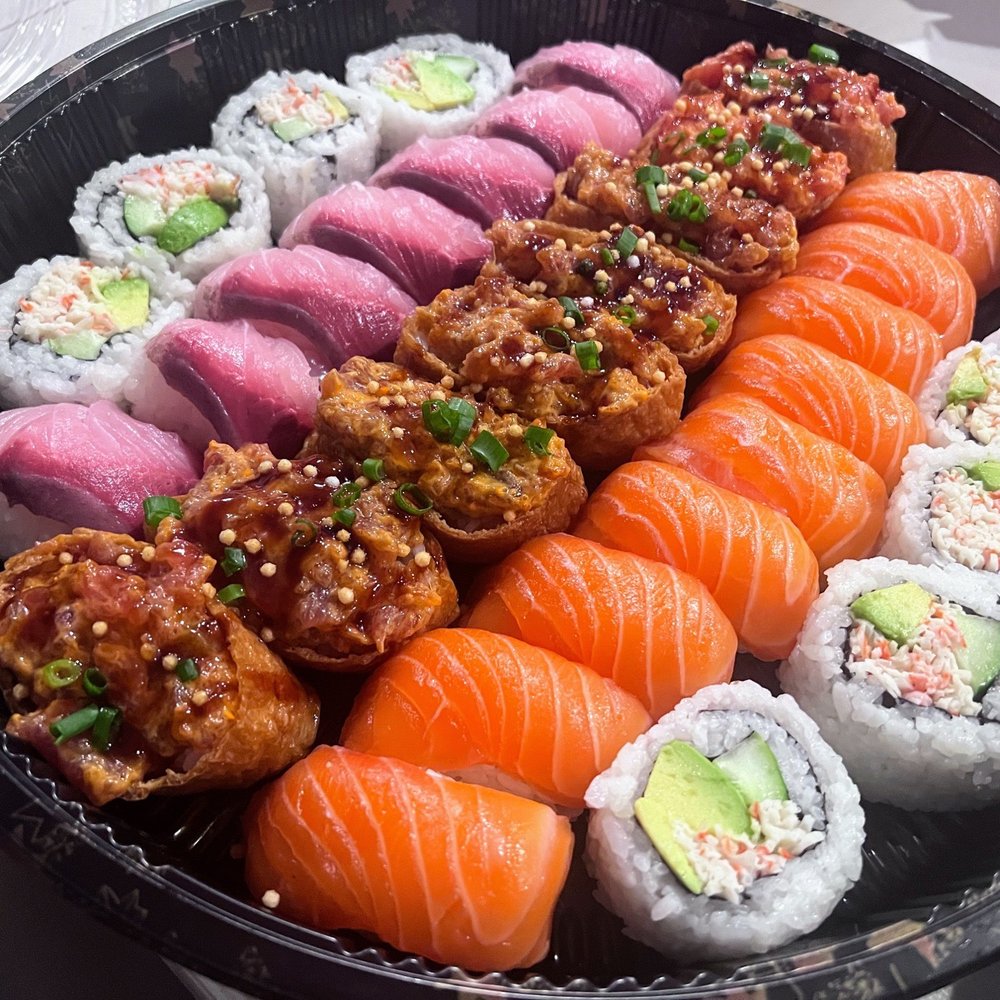 Fresh Bites Hawaii - P14 Sushi Platter #1 ordered for Mother's Day 2023 (salmon and hamachi nigiri, spicy ahi bomb and California roll) - Poke Near Me - Honolulu, Hawaii Fresh Bites Hawaii - P14 Sushi Platter #1 ordered for Mother's Day 2023 (salmon and hamachi nigiri, spicy ahi bomb and California roll) - Poke Near Me - Honolulu, Hawaii