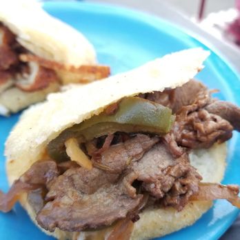 Valencia Cocina - Steak n cheese araepa was ok but still good. - Latin American Near Me - Norwalk, Connecticut