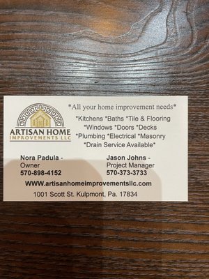Artisan Home Improvements