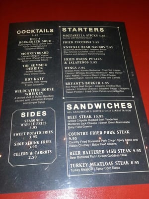 Menu photo 4 The Wildcatter Saloon Katy, TX Menu photo 4 The Wildcatter Saloon Katy, TX