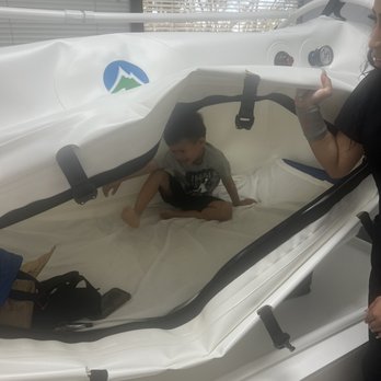 K Wellness Center - My son inside was super comfy and I told him it was like a sleeping bag! - IV Hydration Near Me - Long Beach, California
