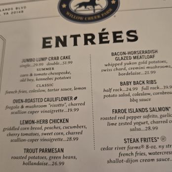 Clyde's Willow Creek Farm - New American Near Me - Broadlands, Virginia Clyde's Willow Creek Farm - New American Near Me - Broadlands, Virginia
