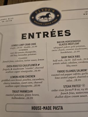 Menu photo 2 Clyde's Willow Creek Farm Broadlands, VA Menu photo 2 Clyde's Willow Creek Farm Broadlands, VA