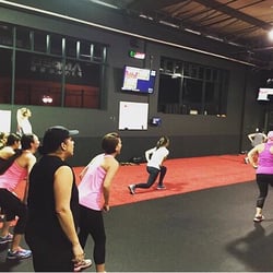 Amped Fitness - Getting our lunges in for our "amplifier." {Amplifiers are the mini workouts we squeeze in after the workout of the day}