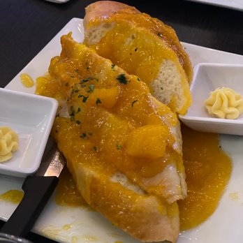 Mango Mangeaux - FRENCH BREAD WITH 'MANGO MANGO' BUTTER - New American Near Me - Hampton, Virginia Mango Mangeaux - FRENCH BREAD WITH 'MANGO MANGO' BUTTER - New American Near Me - Hampton, Virginia
