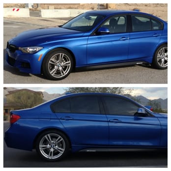 Cactus Window Tinting - A before and after picture showing the work Rick & his crew did on my 2013 3-Series - Home Window Tinting Near Me - Scottsdale, Arizona Cactus Window Tinting - A before and after picture showing the work Rick & his crew did on my 2013 3-Series - Home Window Tinting Near Me - Scottsdale, Arizona