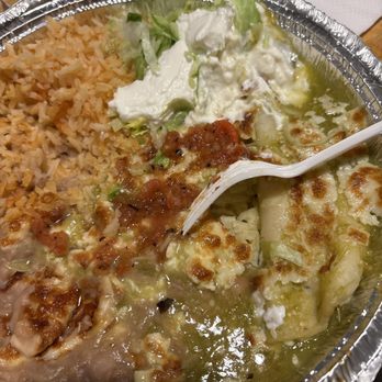 Vero's - Cheese enchiladas verdes. - Mexican Near Me - Pasadena, California