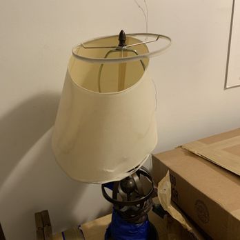 Clutter Storage - The mortal remains of a lamp entrusted to Clutter. - Self Storage Near Me