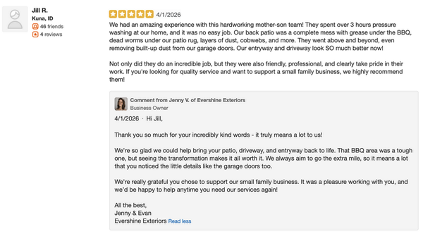 5 Stars on Yelp!