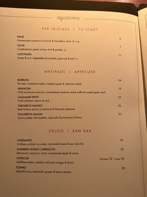 Menu photo 8 Aqua New York, NY