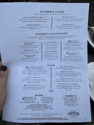 Menu photo 4 Lafayette's Music Room Memphis, TN