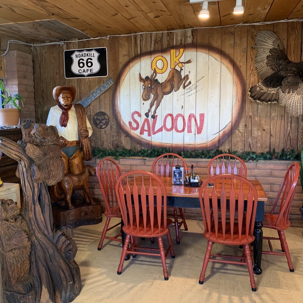 The Roadkill Cafe - Interior of the Restaurant - American Near Me - Seligman, Arizona The Roadkill Cafe - Interior of the Restaurant - American Near Me - Seligman, Arizona
