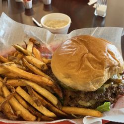 Buddy's Burgers - Homemade double Buddy Burger with homemade Sausage Gravy Fries! I mean this burger was FIRE!!!