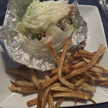 Five Guys - a plate of french fries and a lettuce sandwich - Burgers Near Me - Winter Park, Florida
