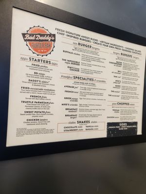 Menu photo 2 Bad Daddy's Burger Bar Charlotte, NC Menu photo 2 Bad Daddy's Burger Bar Charlotte, NC