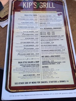 Menu photo 5 Kip's Grill Creede, CO