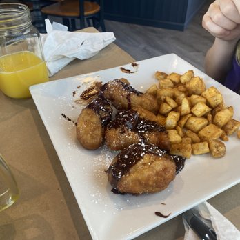 Nappi’s Nook - Beignets with nutella & potatoes. - Breakfast & Brunch Near Me - Nesconset, New York