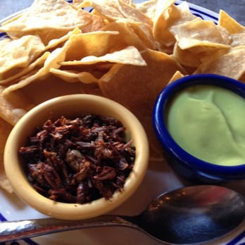 Mezcal - Chalky lines grasshopper with avocado and chips is only $6 happy hour, yummy - Mexican Near Me - San Jose, California Mezcal - Chalky lines grasshopper with avocado and chips is only $6 happy hour, yummy - Mexican Near Me - San Jose, California