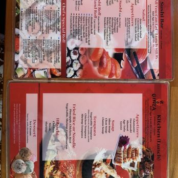 Ginza - Menu - Japanese Near Me - Fort Myers, Florida