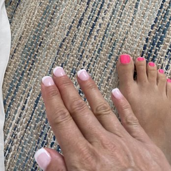 KT Nails - French manicure, polish change on toenails. - Nail Salons Near Me - Galveston, Texas