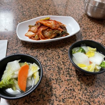 Ma Dang Gook Soo - Chicken handcut noodles comes with some fermented Napa cabbage (non spicy kind) and kimchi. - Korean Near Me - Los Angeles, California Ma Dang Gook Soo - Chicken handcut noodles comes with some fermented Napa cabbage (non spicy kind) and kimchi. - Korean Near Me - Los Angeles, California